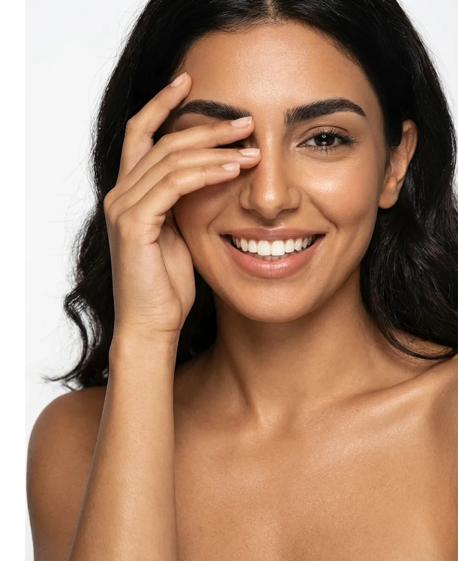 Close-up of healthy skin representing regenerative aesthetics